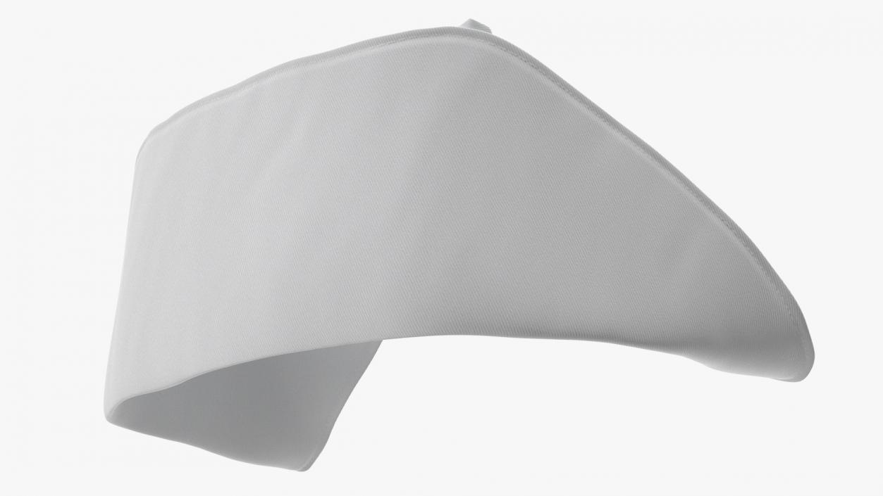 Old Fashioned Nurse Hat White 3D model