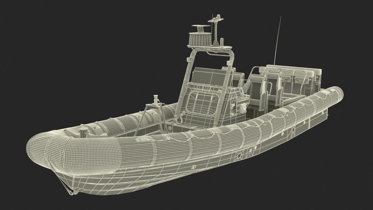 3D Inflatable Military Patrol Boat RHIB