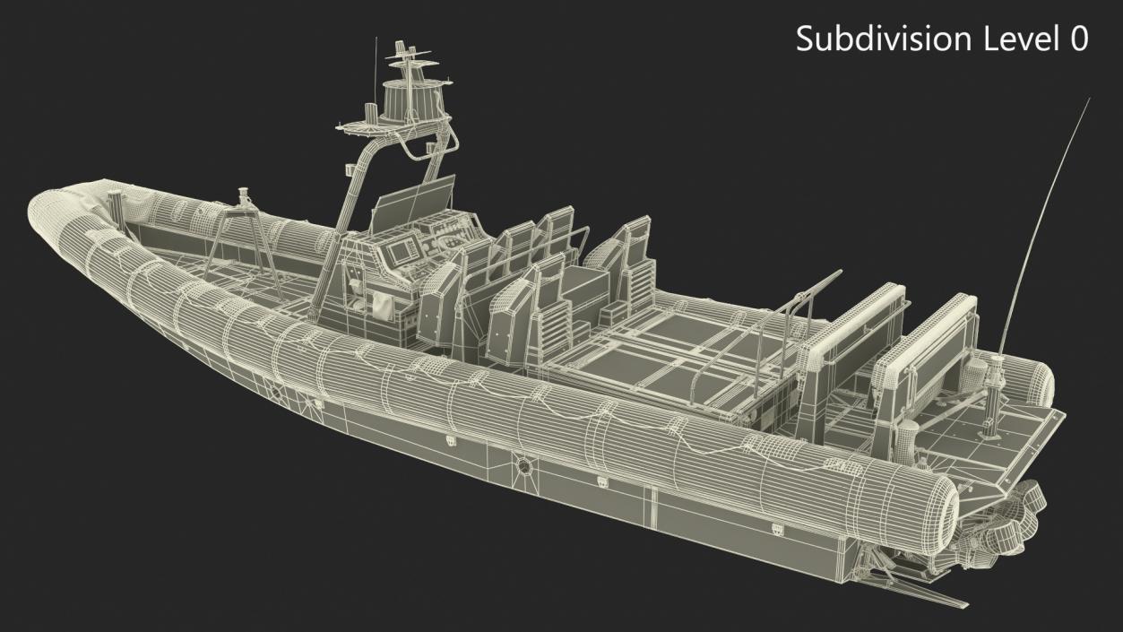 3D Inflatable Military Patrol Boat RHIB