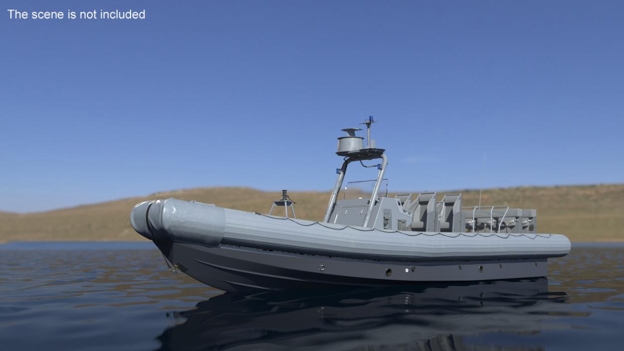 3D Inflatable Military Patrol Boat RHIB