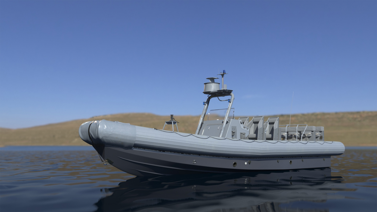 3D Inflatable Military Patrol Boat RHIB