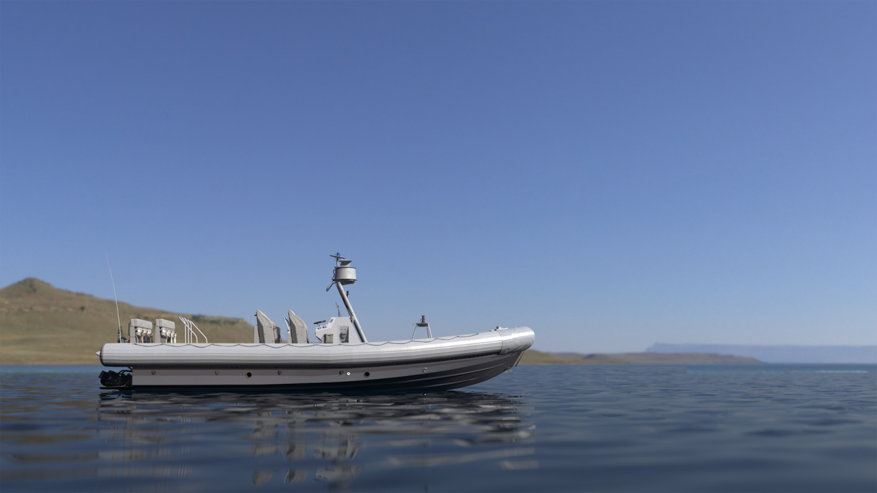 3D Inflatable Military Patrol Boat RHIB