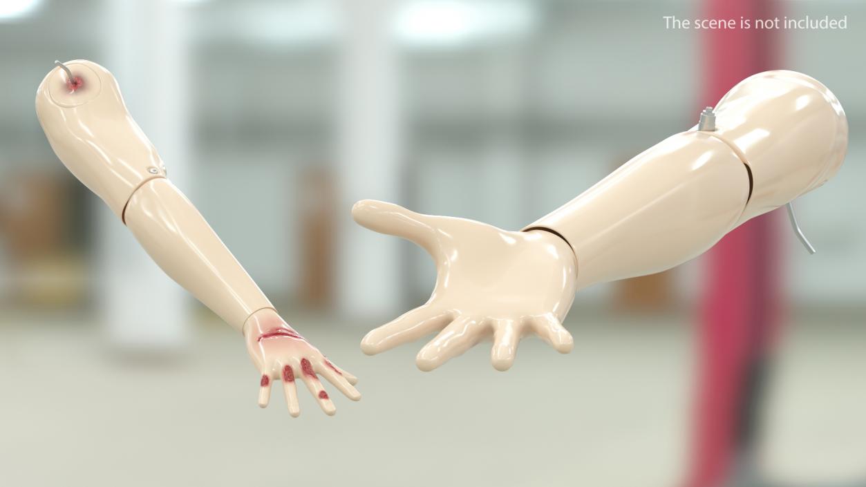 3D model Injured Firstaid Mannequin Arm