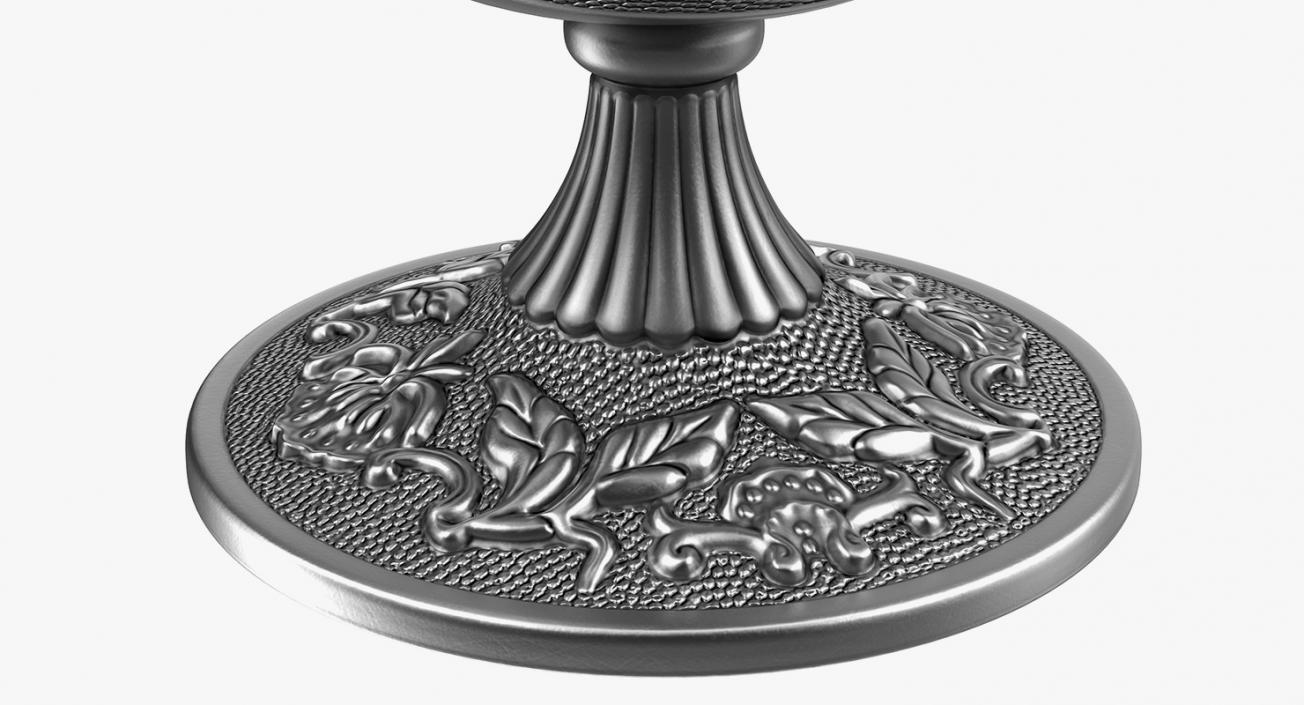 3D model Antique Silver Magic Lamp