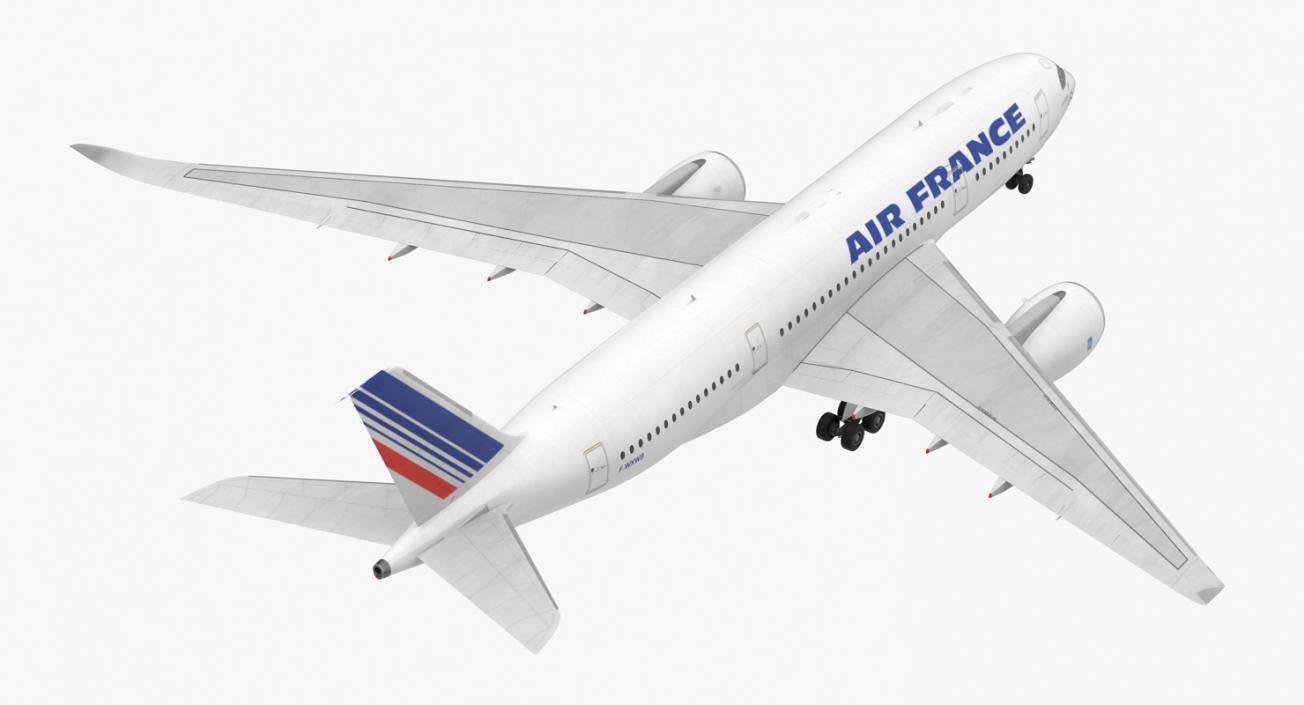 3D Airbus A350-800 Air France