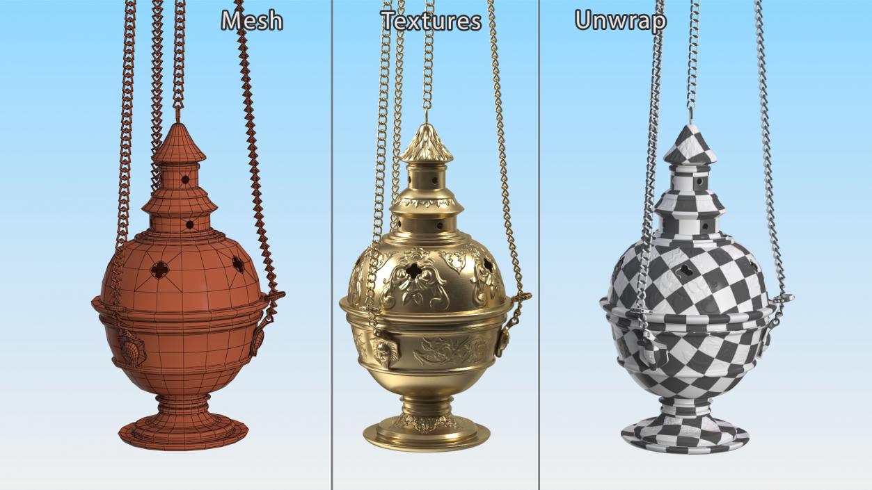 3D Religious Objects Collection model