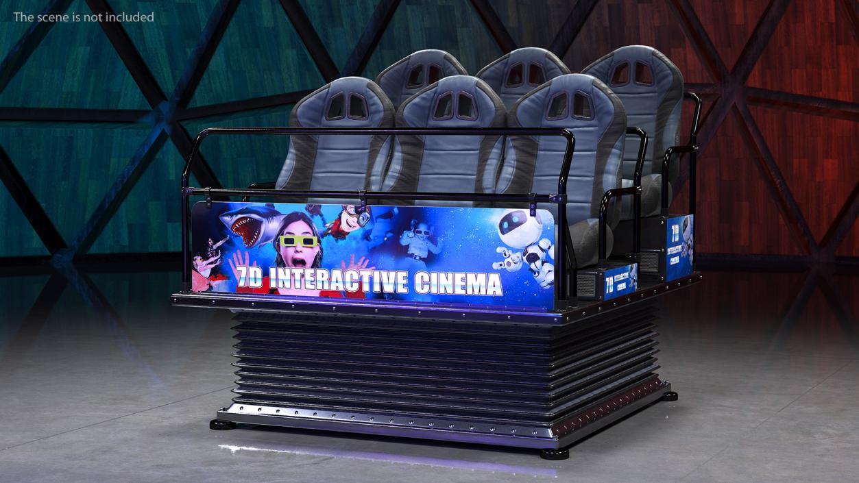 3D Virtual Reality Game Machine 7D Cinema model