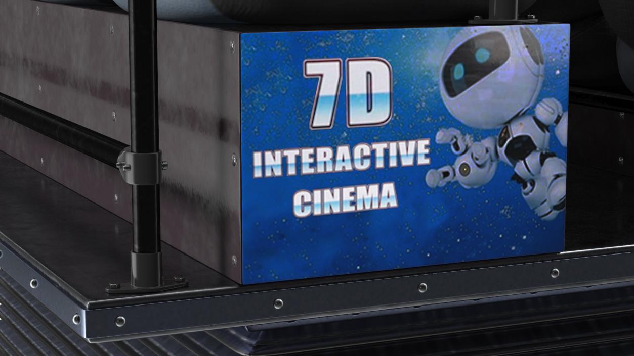 3D Virtual Reality Game Machine 7D Cinema model