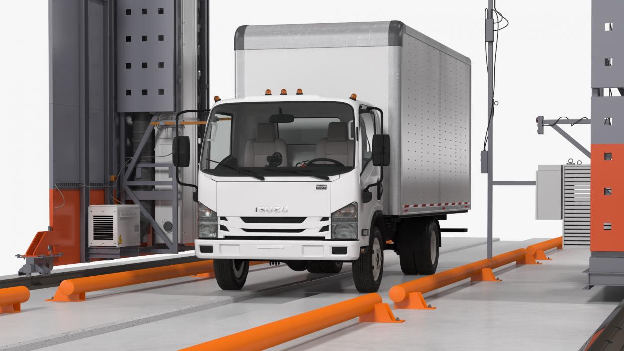 Freight Scanner HCVG with Isuzu Truck Rigged 3D model