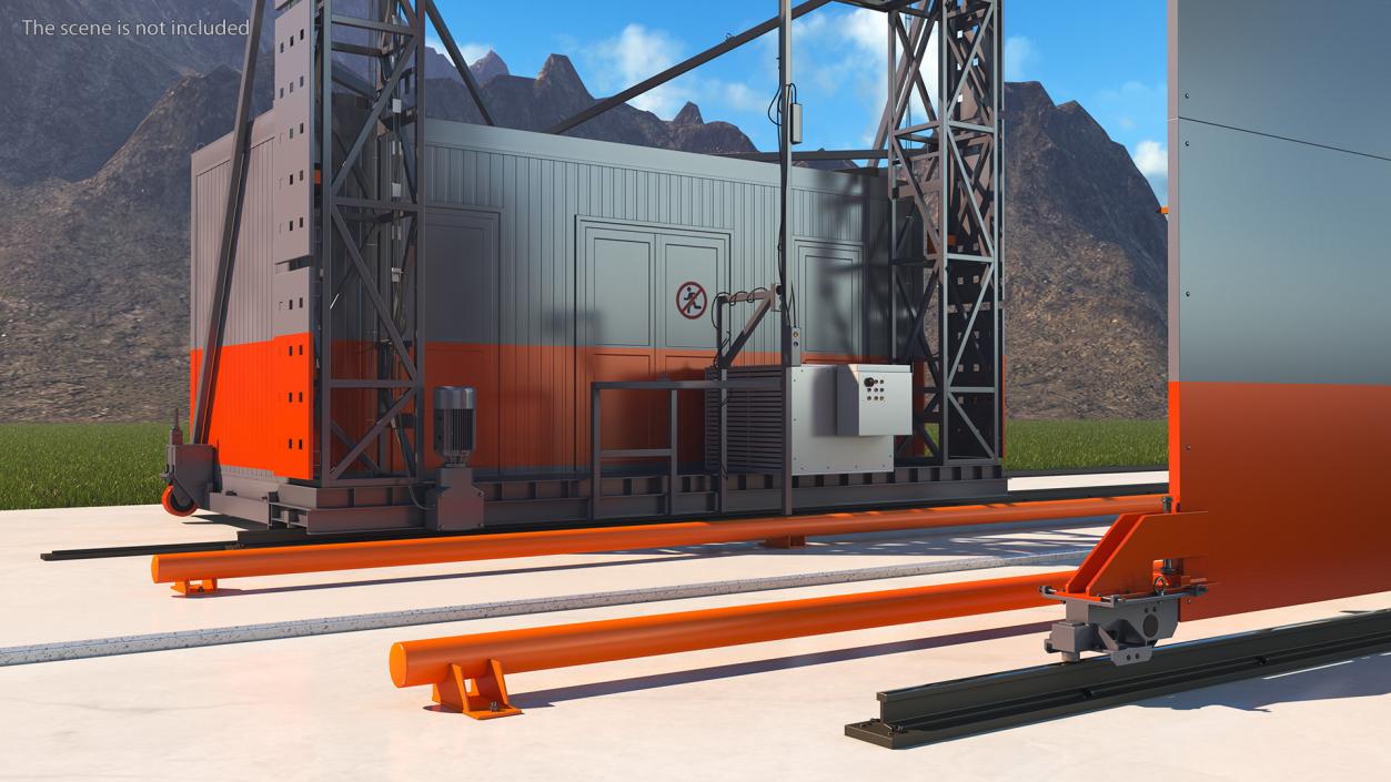 Freight Scanner HCVG with Isuzu Truck Rigged 3D model