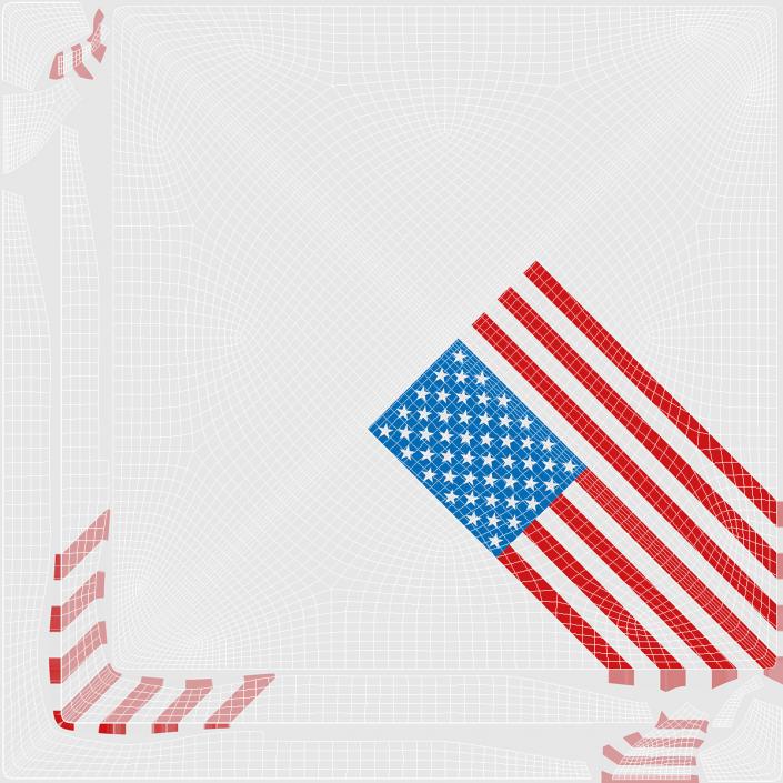 3D American Flag Bandana