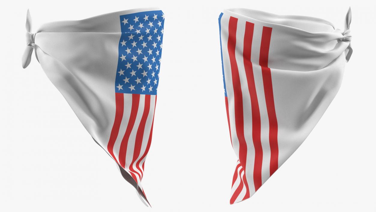 3D American Flag Bandana