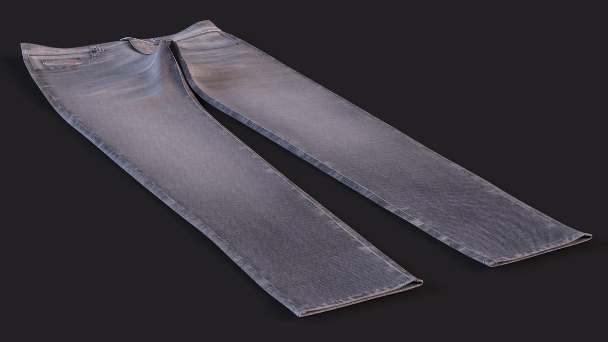 3D Denim Jeans Diesel for Men Gray