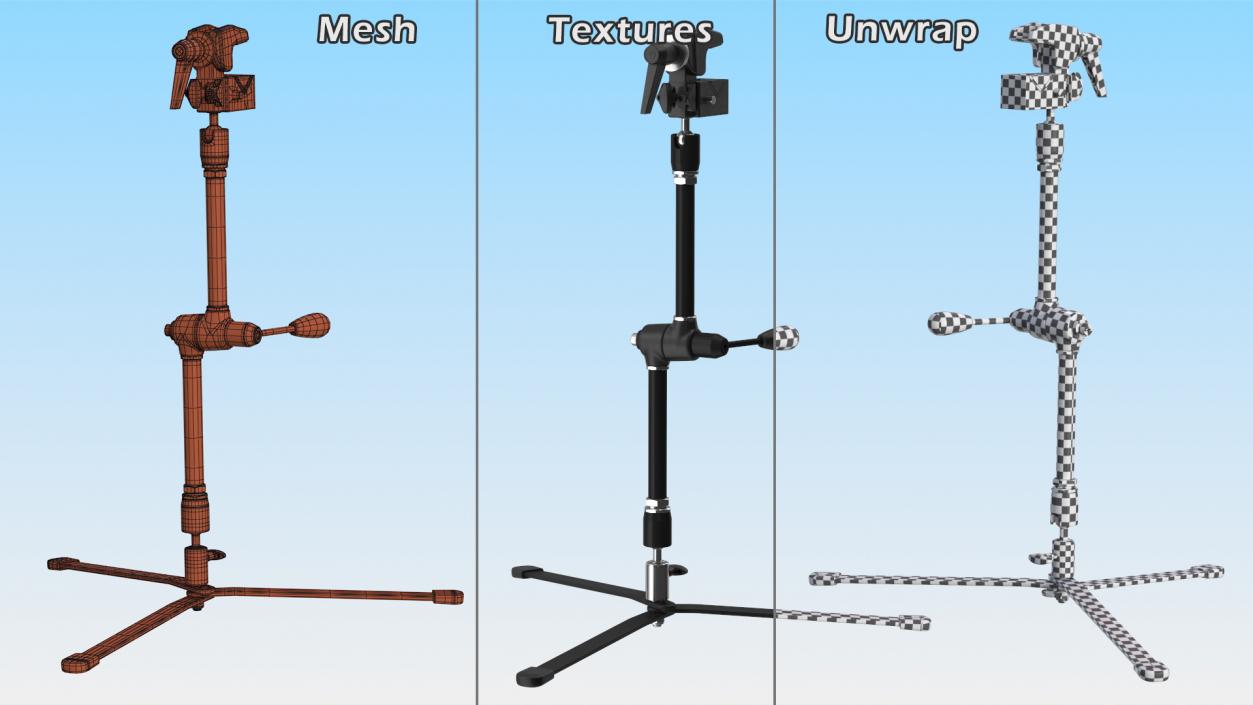 Magic Arm Kit with Super Clamp Rigged 3D