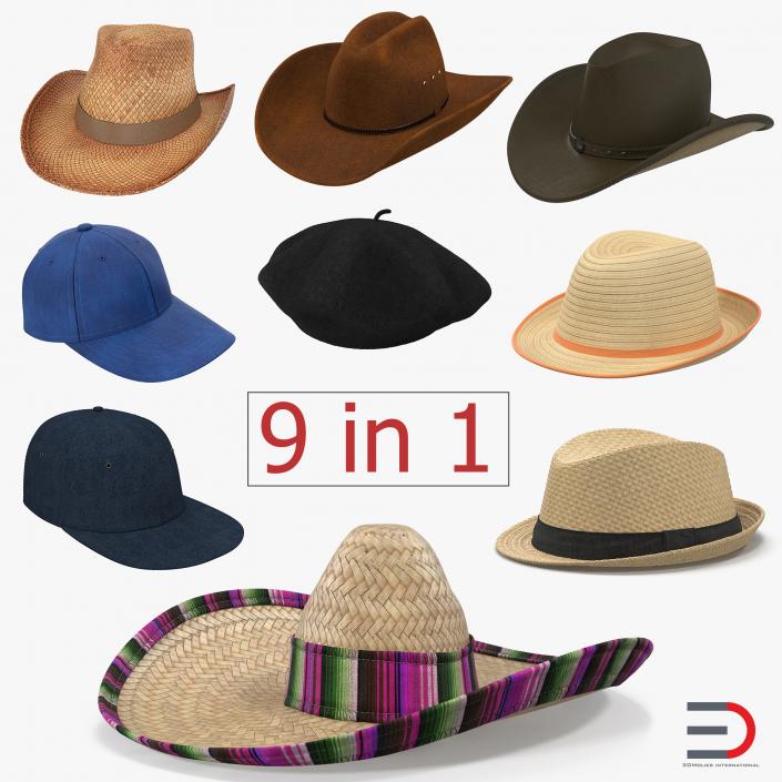 3D model Hats Collection