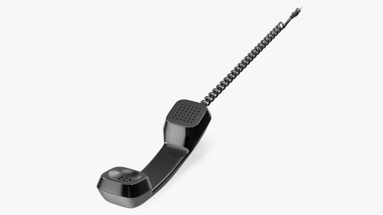 Minijack Telephone Receiver 3D