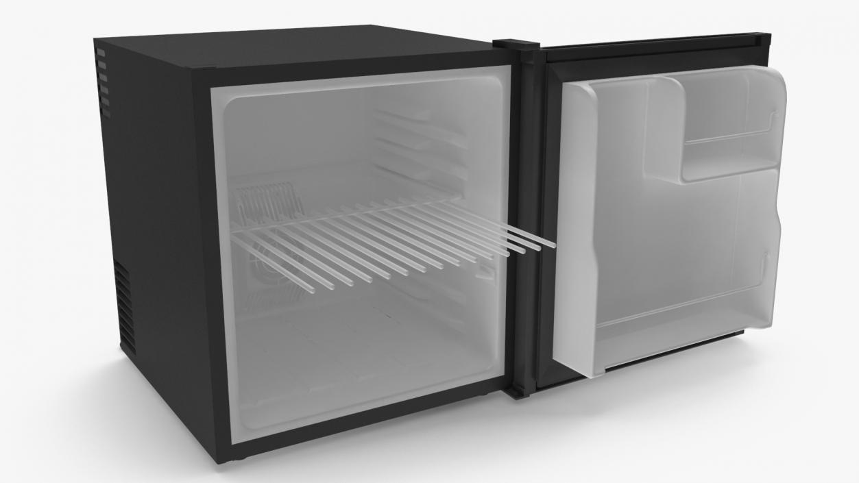 3D Single Door Mini Fridge model