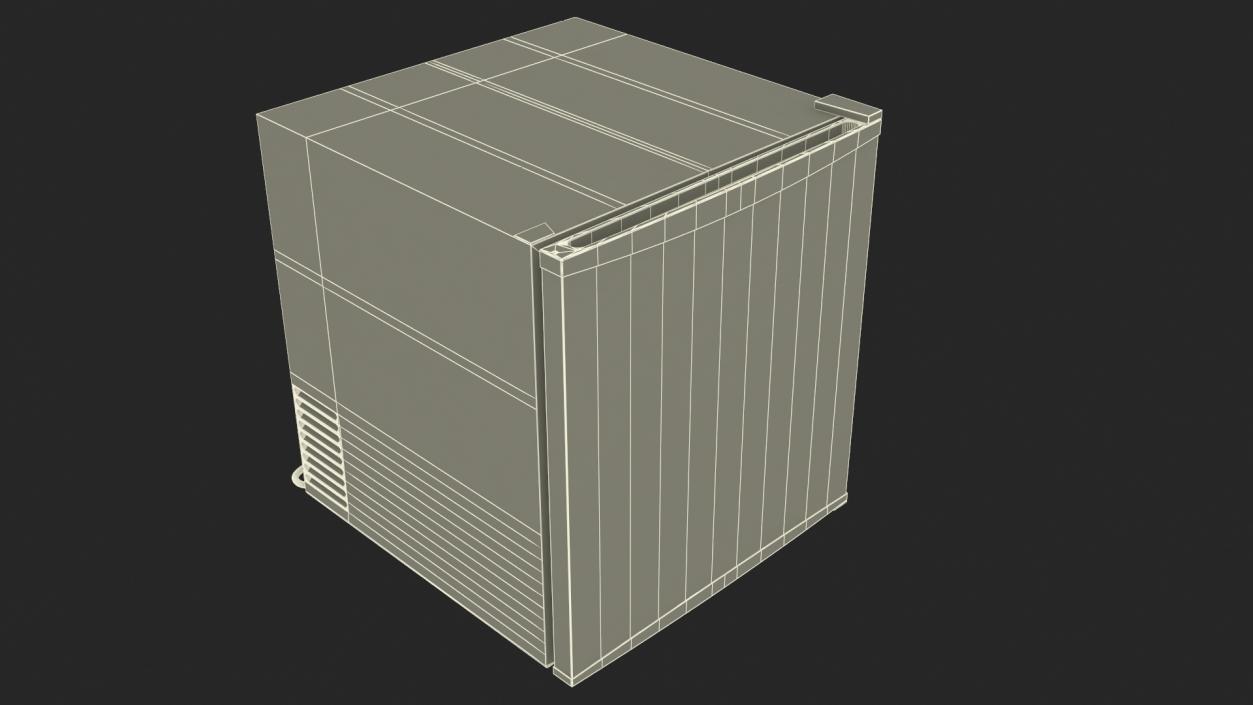 3D Single Door Mini Fridge model