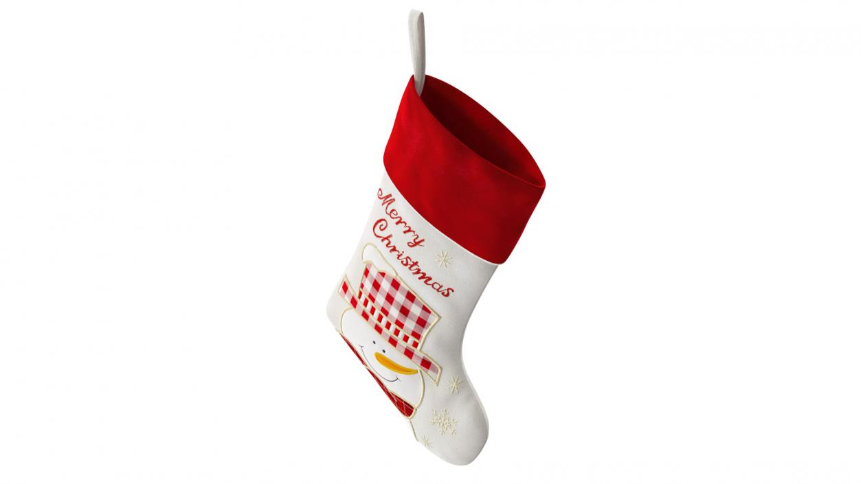 3D Xmas Snowman Stocking