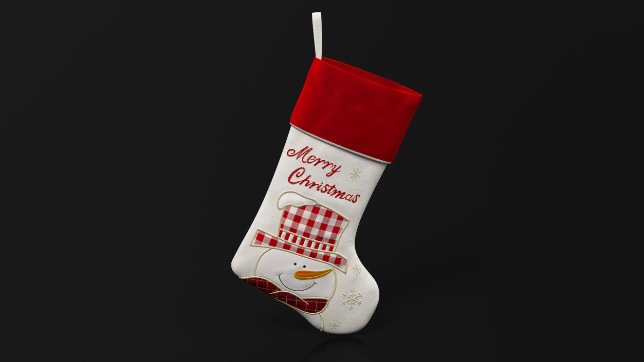 3D Xmas Snowman Stocking