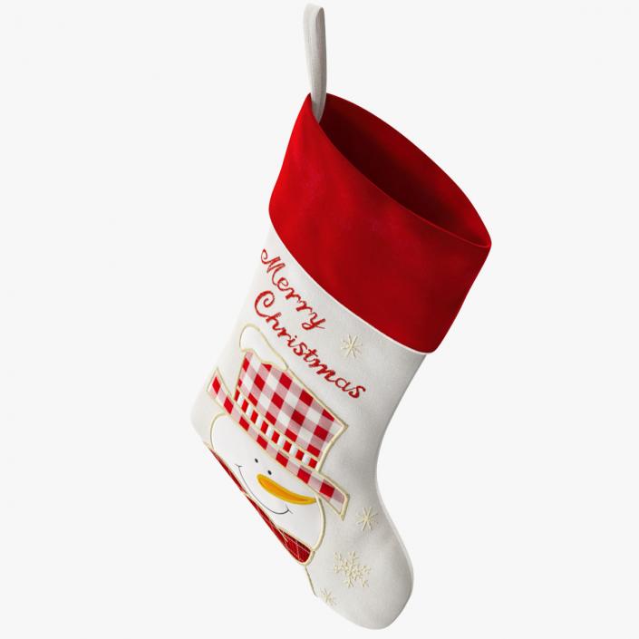 3D Xmas Snowman Stocking