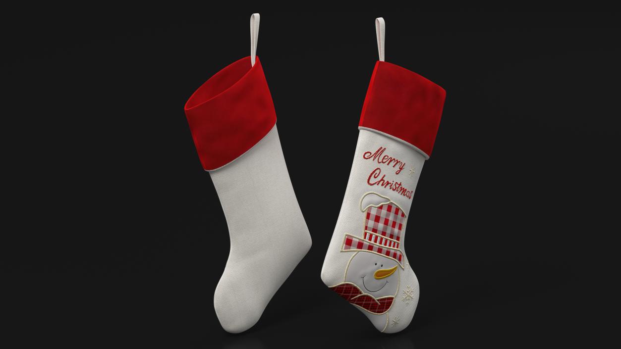 3D Xmas Snowman Stocking