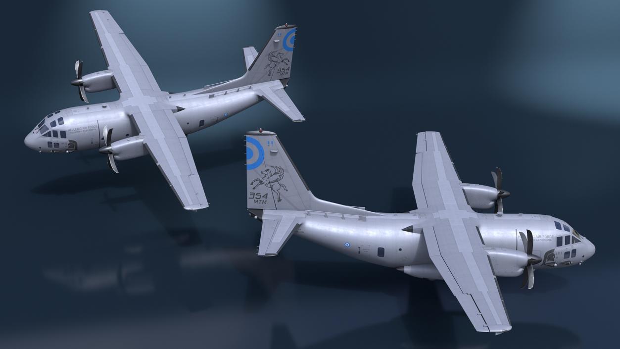 Alenia C-27J Spartan Greece Flight 3D model