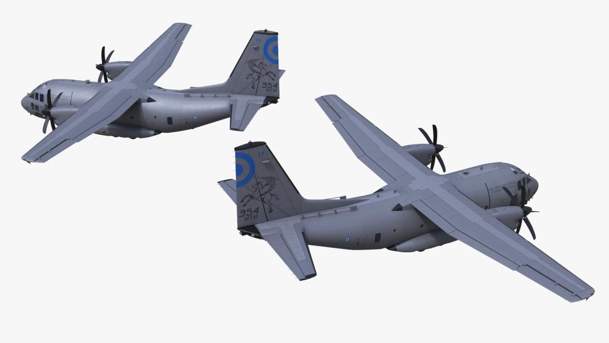 Alenia C-27J Spartan Greece Flight 3D model