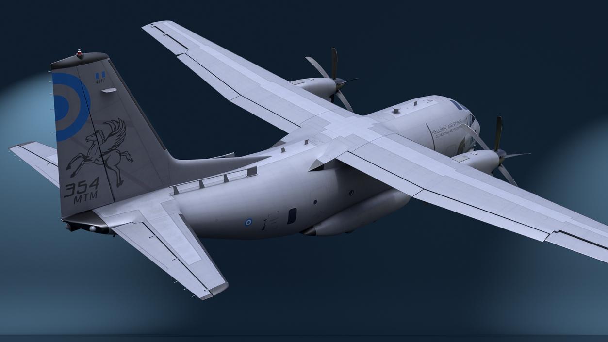 Alenia C-27J Spartan Greece Flight 3D model