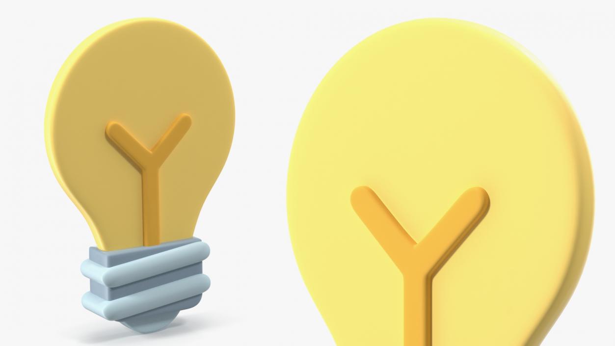 3D Light Bulb Emoji