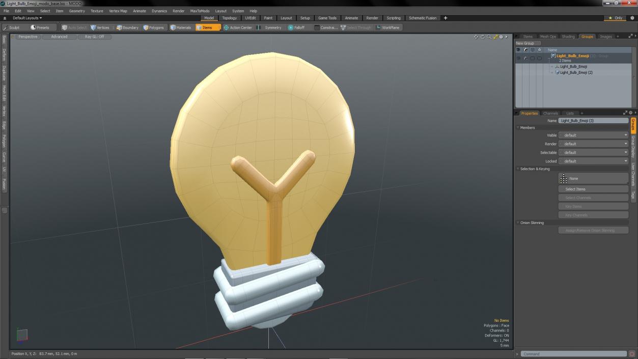 3D Light Bulb Emoji