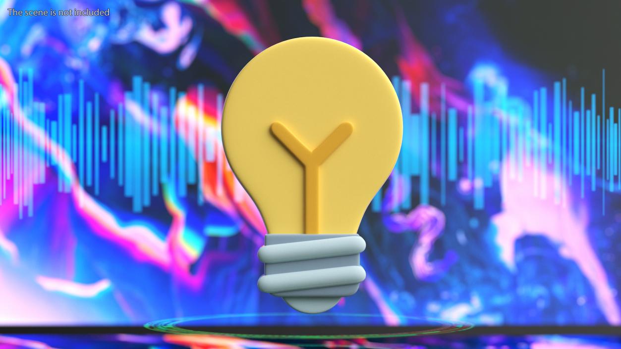 3D Light Bulb Emoji