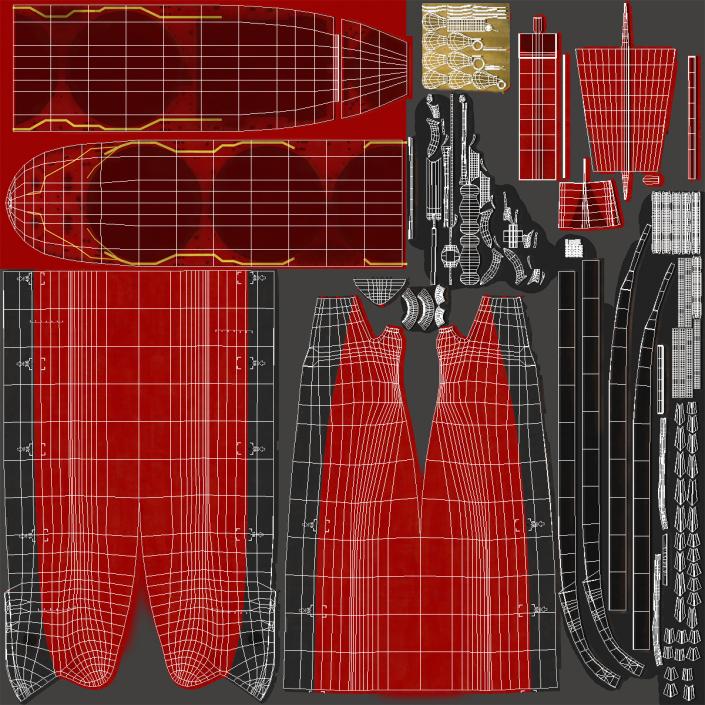 Gas Carrier Ship Generic 3D model