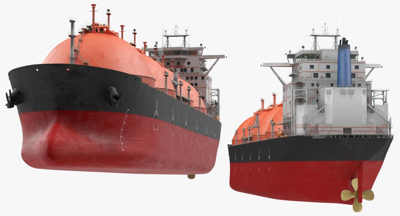 Gas Carrier Ship Generic 3D model