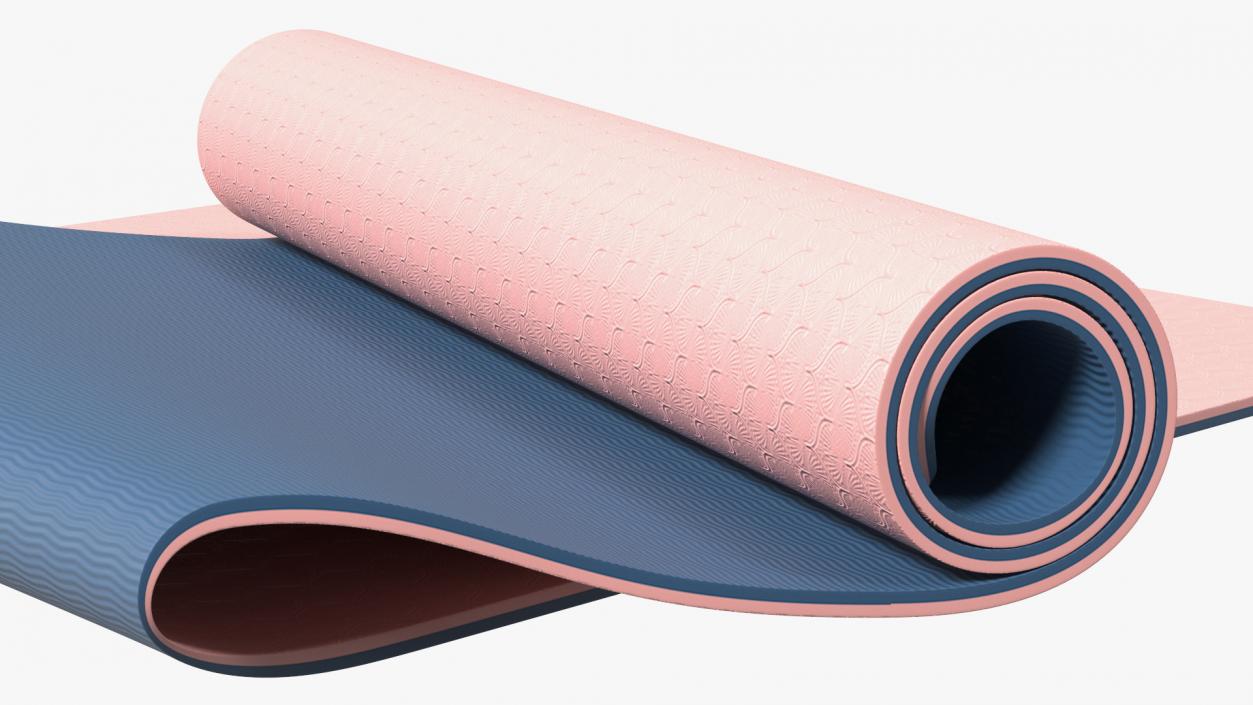 3D model Yoga Mat Folded Pink