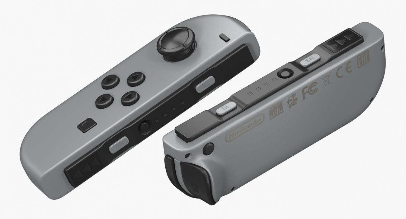 3D Nintendo Switch with Gray Joy Con model