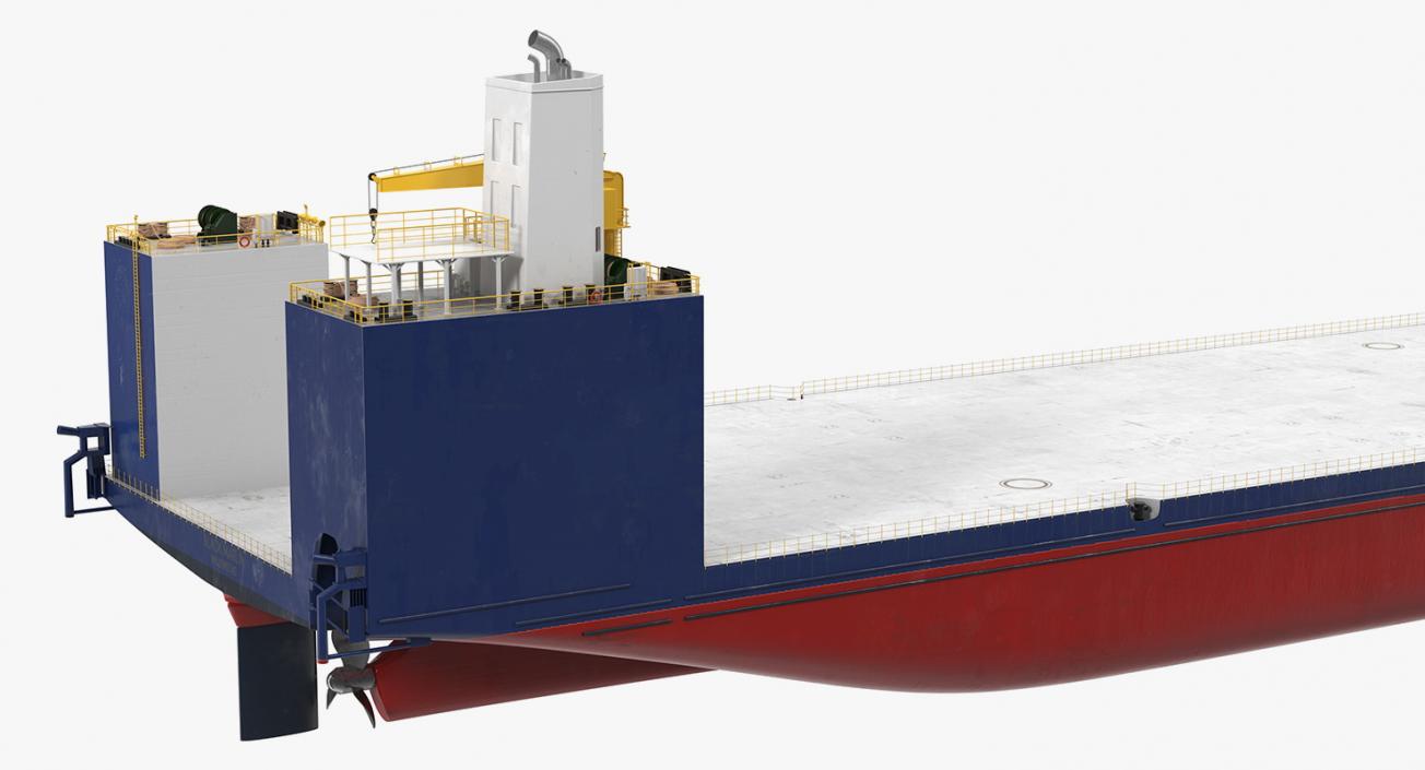 Heavy Lift Vessel Rigged 3D model