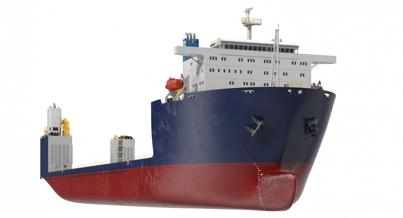 Heavy Lift Vessel Rigged 3D model