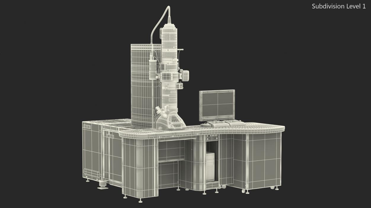 Transmission Electron Microscope JEOL With Control System 3D