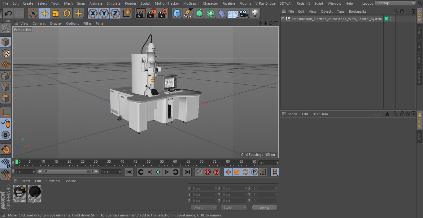 Transmission Electron Microscope JEOL With Control System 3D