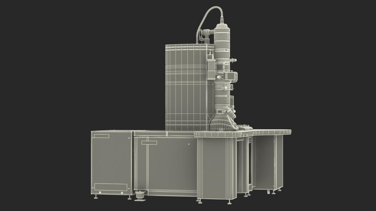 Transmission Electron Microscope JEOL With Control System 3D