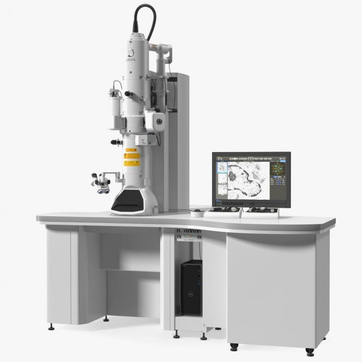 Transmission Electron Microscope JEOL With Control System 3D