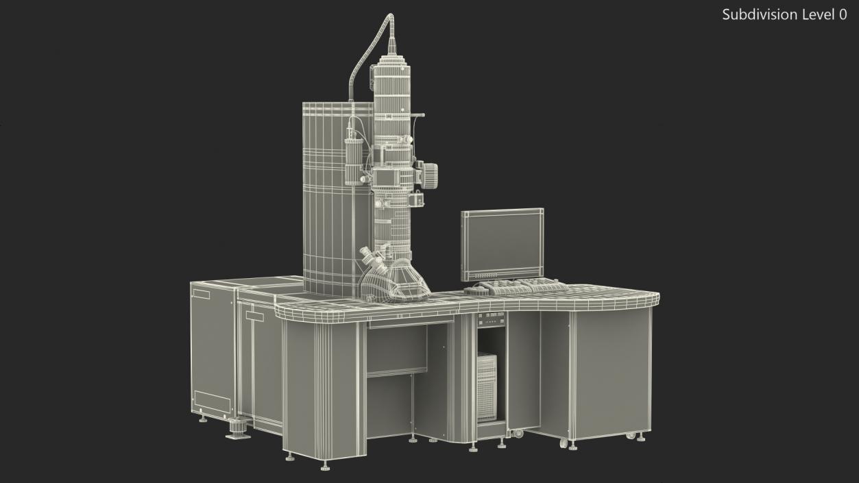 Transmission Electron Microscope JEOL With Control System 3D