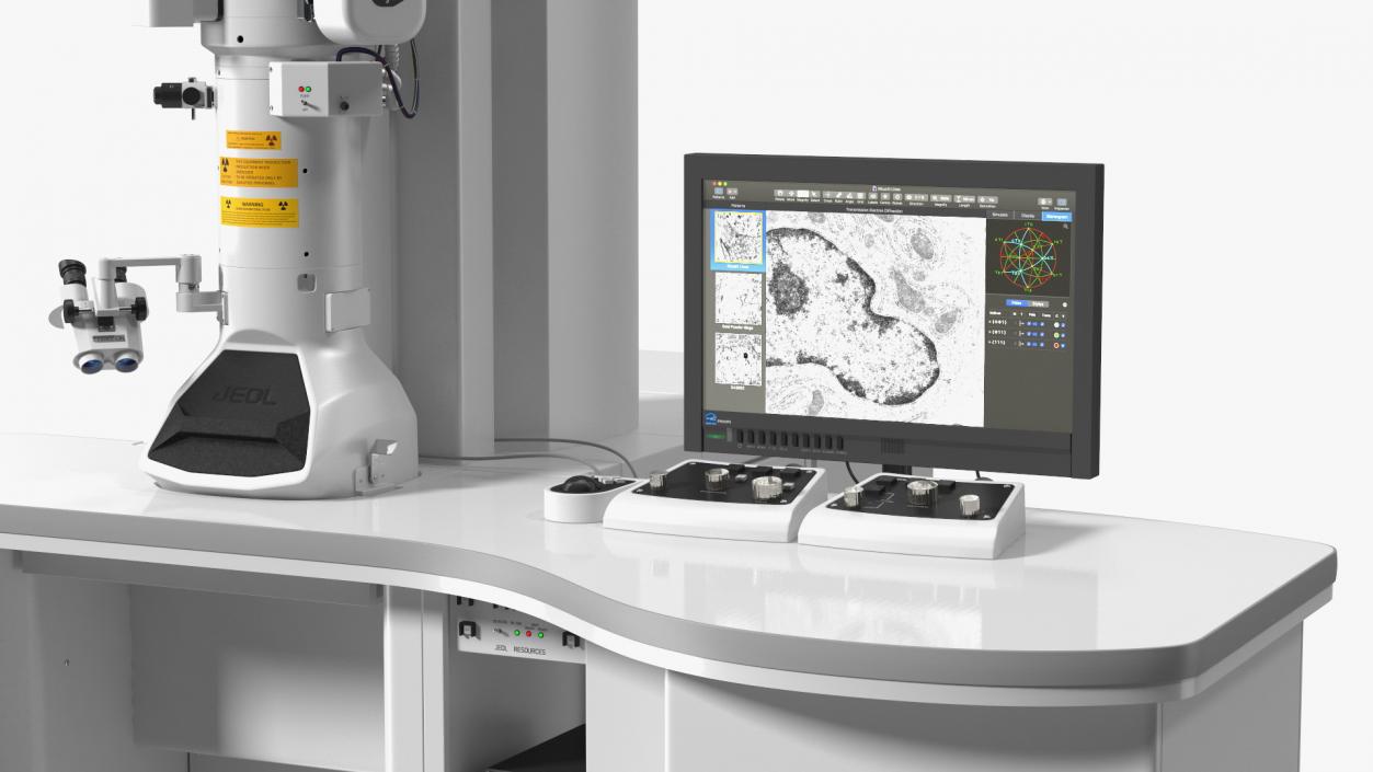 Transmission Electron Microscope JEOL With Control System 3D