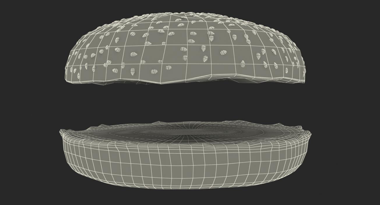 3D Hamburger Bun model