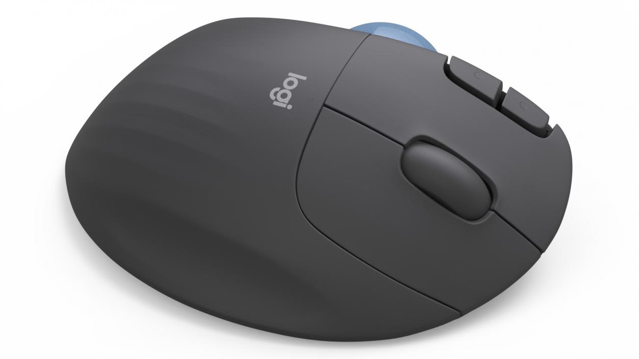 Wireless Trackball Mouse Logitech Ergo M575 Black 3D model