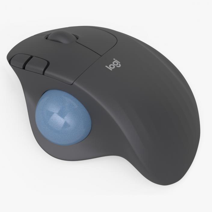 Wireless Trackball Mouse Logitech Ergo M575 Black 3D model