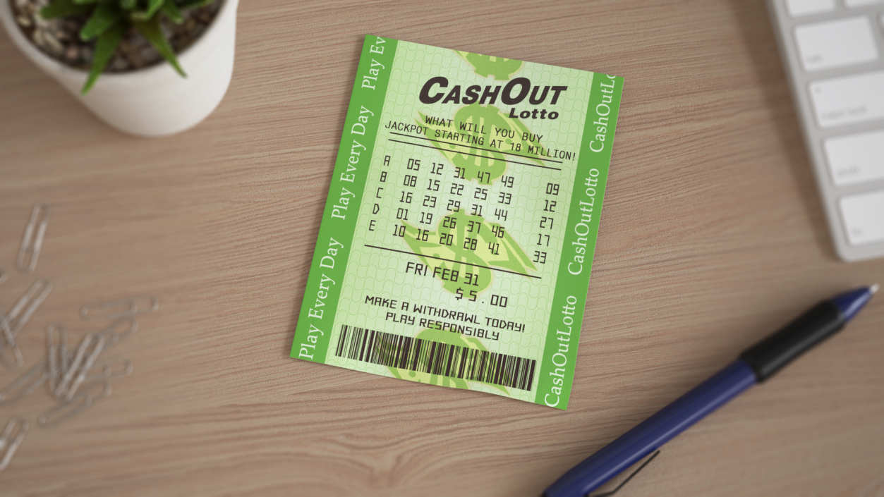 3D Even Cash Out Lotto Ticket