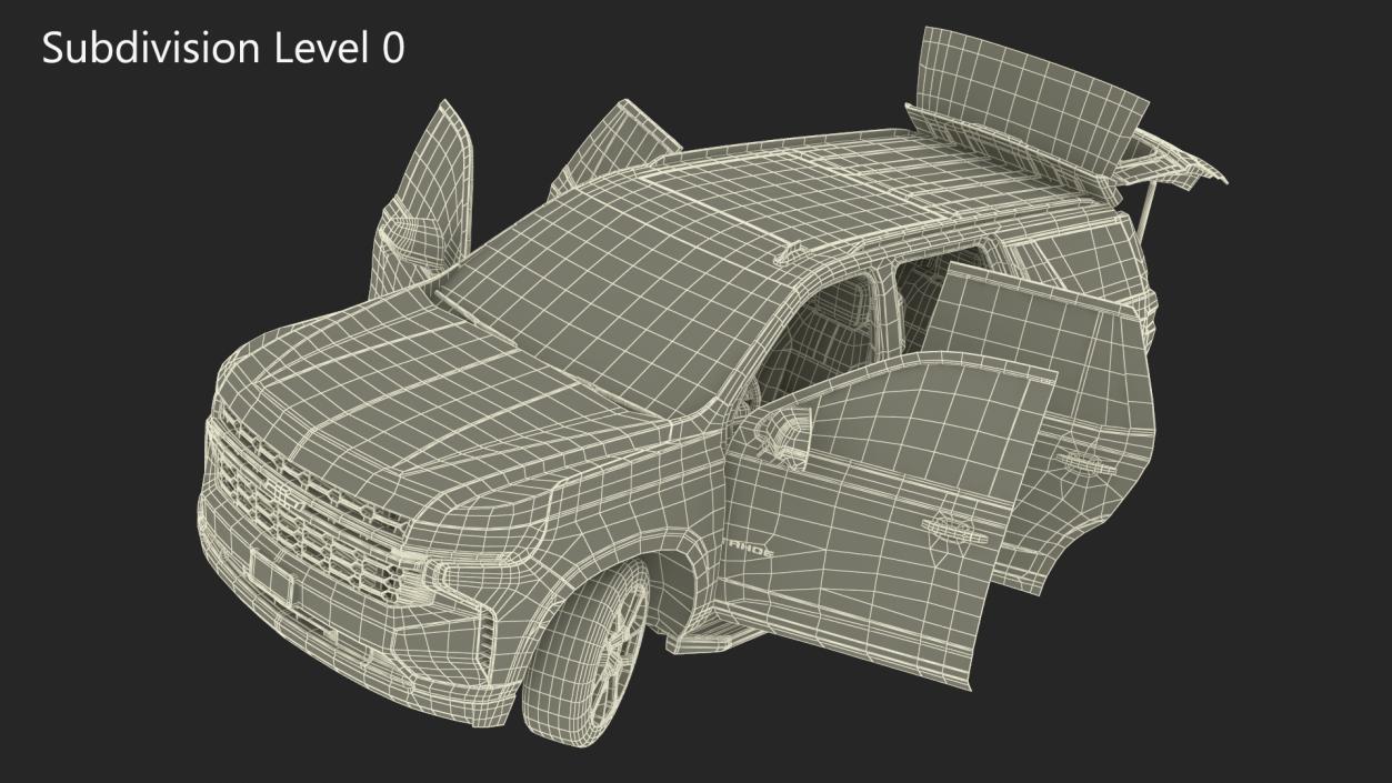 Chevrolet Tahoe 2024 Rigged 3D