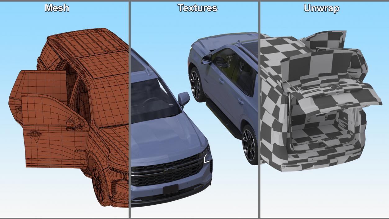 Chevrolet Tahoe 2024 Rigged 3D